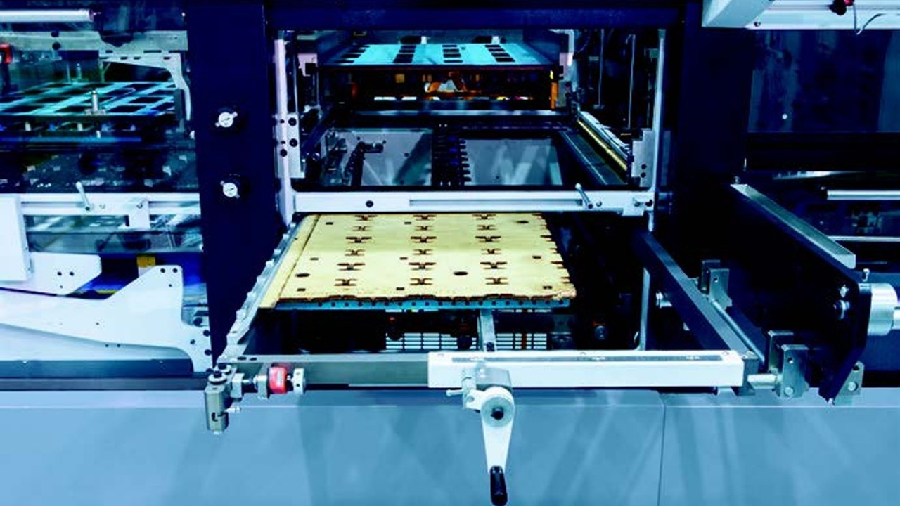 MK Foil Stamping Machine with Automated Feeding and Waste Removal Systems